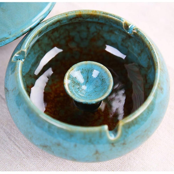 Ceramic Blueskies Ashtray