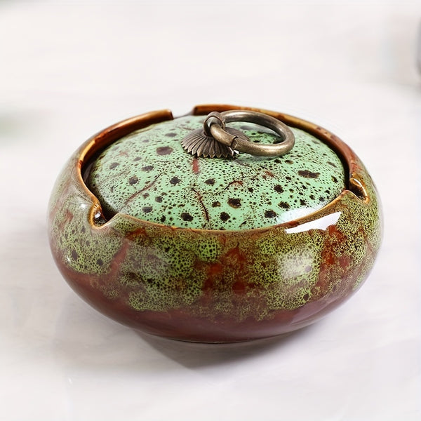 Ceramic Turtle skin Ashtray