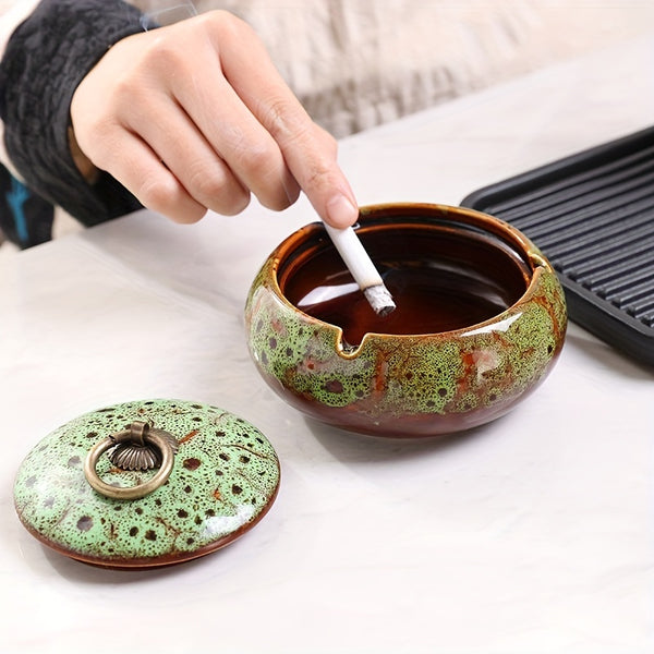 Ceramic Turtle skin Ashtray